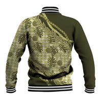 Hawaii Breadfruit Palaka Baseball Jacket Omaomao Maile Lei LT9 - Polynesian Pride