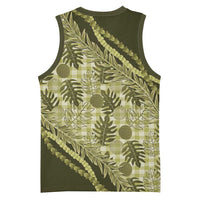 Hawaii Breadfruit Palaka Basketball Jersey Omaomao Maile Lei LT9 - Polynesian Pride
