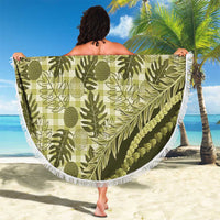 Hawaii Breadfruit Palaka Beach Blanket Omaomao Maile Lei - Polynesian Pride