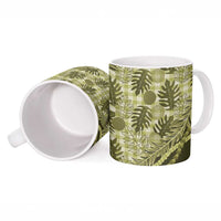 Hawaii Breadfruit Palaka Ceramic Mug Omaomao Maile Lei LT9 - Polynesian Pride