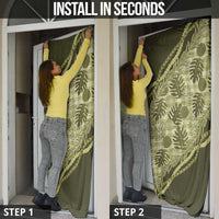 Hawaii Breadfruit Palaka Door Cover Omaomao Maile Lei LT9 - Polynesian Pride