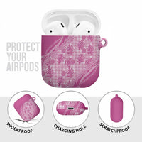 Hawaii Breadfruit Palaka AirPods Case Omaomao Ulaula Maile Lei - Polynesian Pride