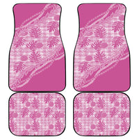 Hawaii Breadfruit Palaka Car Mats Omaomao Ulaula Maile Lei - Polynesian Pride
