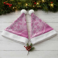 Hawaii Breadfruit Palaka Christmas Santa Hat Omaomao Ulaula Maile Lei - Polynesian Pride