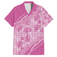 Hawaii Breadfruit Palaka Family Matching Summer Maxi Dress and Hawaiian Shirt Omaomao Ulaula Maile Lei - Polynesian Pride
