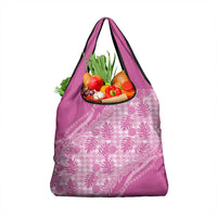Hawaii Breadfruit Palaka Grocery Bag Omaomao Ulaula Maile Lei - Polynesian Pride