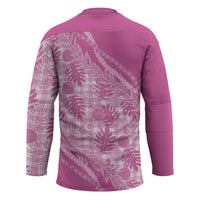 Hawaii Breadfruit Palaka Hockey Jersey Omaomao Ulaula Maile Lei LT9 - Polynesian Pride