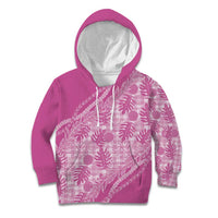 Hawaii Breadfruit Palaka Kid Hoodie Omaomao Ulaula Maile Lei - Polynesian Pride