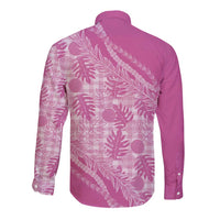Hawaii Breadfruit Palaka Long Sleeve Button Shirt Omaomao Ulaula Maile Lei LT9 - Polynesian Pride