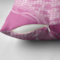 Hawaii Breadfruit Palaka Pillow Cover Omaomao Ulaula Maile Lei - Polynesian Pride