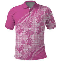 Hawaii Breadfruit Palaka Polo Shirt Omaomao Ulaula Maile Lei - Polynesian Pride