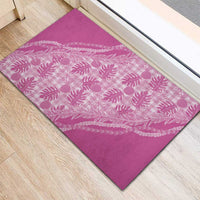 Hawaii Breadfruit Palaka Rubber Doormat Omaomao Ulaula Maile Lei LT9 - Polynesian Pride