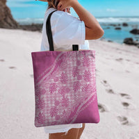Hawaii Breadfruit Palaka Tote Bag Omaomao Ulaula Maile Lei - Polynesian Pride