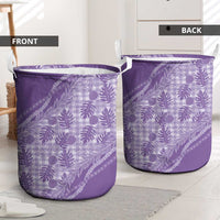 Hawaii Breadfruit Palaka Laundry Basket Poni Maile Lei LT9 - Polynesian Pride