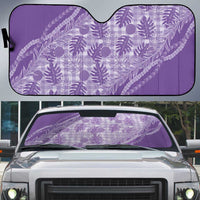 Hawaii Breadfruit Palaka Auto Sun Shade Poni Maile Lei - Polynesian Pride
