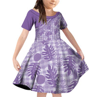 Hawaii Breadfruit Palaka Family Matching Off Shoulder Short Dress and Hawaiian Shirt Poni Maile Lei - Polynesian Pride