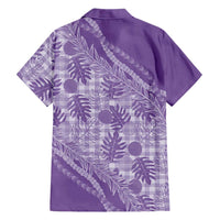 Hawaii Breadfruit Palaka Family Matching Short Sleeve Bodycon Dress and Hawaiian Shirt Poni Maile Lei - Polynesian Pride