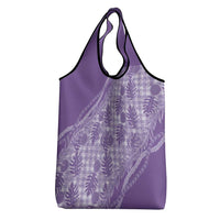Hawaii Breadfruit Palaka Grocery Bag Poni Maile Lei - Polynesian Pride