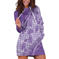 Hawaii Breadfruit Palaka Hoodie Dress Poni Maile Lei - Polynesian Pride
