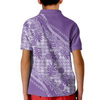 Hawaii Breadfruit Palaka Kid Polo Shirt Poni Maile Lei LT9 - Polynesian Pride