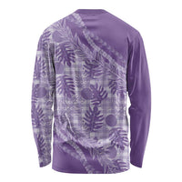 Hawaii Breadfruit Palaka Long Sleeve Shirt Poni Maile Lei LT9 - Polynesian Pride