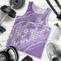Hawaii Breadfruit Palaka Men Tank Top Poni Maile Lei LT9 - Polynesian Pride