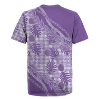 Hawaii Breadfruit Palaka Rugby Jersey Poni Maile Lei - Polynesian Pride
