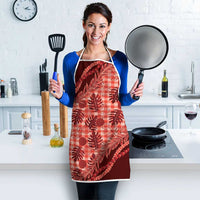 Hawaii Breadfruit Palaka Apron Ulaula Maile Lei LT9 - Polynesian Pride