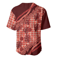 Hawaii Breadfruit Palaka Baseball Jersey Ulaula Maile Lei LT9 - Polynesian Pride