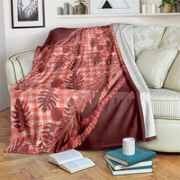 Hawaii Breadfruit Palaka Blanket Ulaula Maile Lei - Polynesian Pride