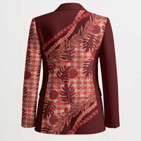 Hawaii Breadfruit Palaka Blazer Ulaula Maile Lei - Polynesian Pride