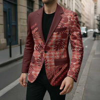 Hawaii Breadfruit Palaka Blazer Ulaula Maile Lei - Polynesian Pride