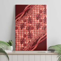Hawaii Breadfruit Palaka Canvas Wall Art Ulaula Maile Lei LT9 - Polynesian Pride