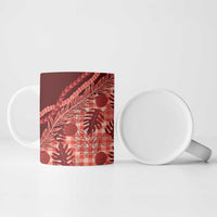 Hawaii Breadfruit Palaka Ceramic Mug Ulaula Maile Lei LT9 - Polynesian Pride