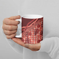 Hawaii Breadfruit Palaka Ceramic Mug Ulaula Maile Lei LT9 - Polynesian Pride