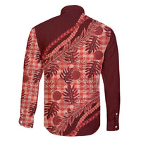 Hawaii Breadfruit Palaka Family Matching Mermaid Dress and Hawaiian Shirt Ulaula Maile Lei - Polynesian Pride