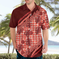 Hawaii Breadfruit Palaka Hawaiian Shirt Ulaula Maile Lei LT9 - Polynesian Pride