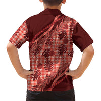 Hawaii Breadfruit Palaka Hawaiian Shirt Ulaula Maile Lei LT9 - Polynesian Pride