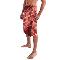 Hawaii Breadfruit Palaka Lavalava Ulaula Maile Lei - Polynesian Pride