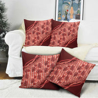 Hawaii Breadfruit Palaka Pillow Cover Ulaula Maile Lei - Polynesian Pride