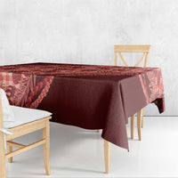 Hawaii Breadfruit Palaka Tablecloth Ulaula Maile Lei LT9 - Polynesian Pride