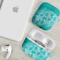 Hawaii Breadfruit Palaka AirPods Case Polu Opal Maile Lei LT9 - Polynesian Pride