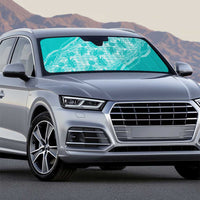 Hawaii Breadfruit Palaka Auto Sun Shade Polu Opal Maile Lei - Polynesian Pride