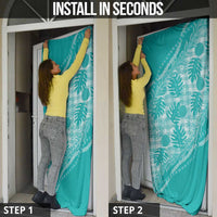 Hawaii Breadfruit Palaka Door Cover Polu Opal Maile Lei LT9 - Polynesian Pride