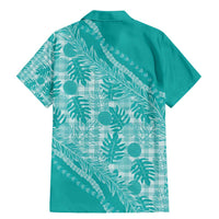 Hawaii Breadfruit Palaka Family Matching Mermaid Dress and Hawaiian Shirt Polu Opal Maile Lei - Polynesian Pride