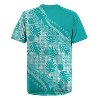 Hawaii Breadfruit Palaka Rugby Jersey Polu Opal Maile Lei LT9 - Polynesian Pride