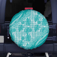 Hawaii Breadfruit Palaka Spare Tire Cover Polu Opal Maile Lei - Polynesian Pride