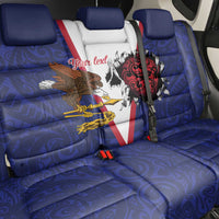 American Samoa Heart Tribal Personalized Back Car Seat Cover Polynesian Patterns