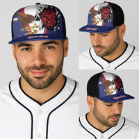 American Samoa Heart Tribal Personalized Baseball Net Cap Polynesian Patterns LT9 - Polynesian Pride