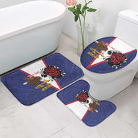 American Samoa Heart Tribal Personalized Bathroom Set Polynesian Patterns LT9 - Polynesian Pride